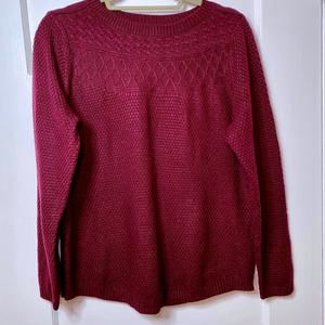 Croft & Barrow Women's Sweater - Rich Burgundy